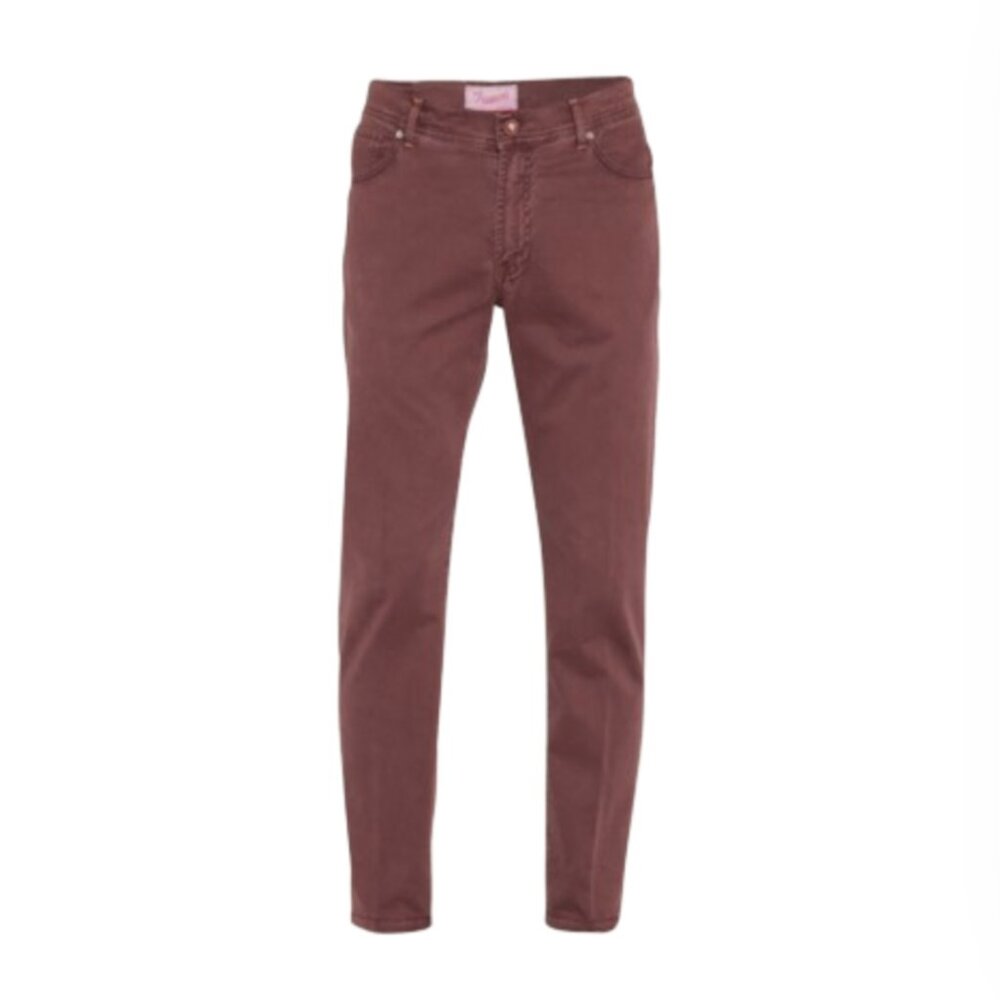 Pescarolo Five Pocket Pants Slacks Mens 50 34 US Purple Burgundy Nerano M18 Wine